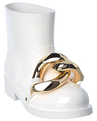 Jw Anderson Chain Rubber Boot, 37, White