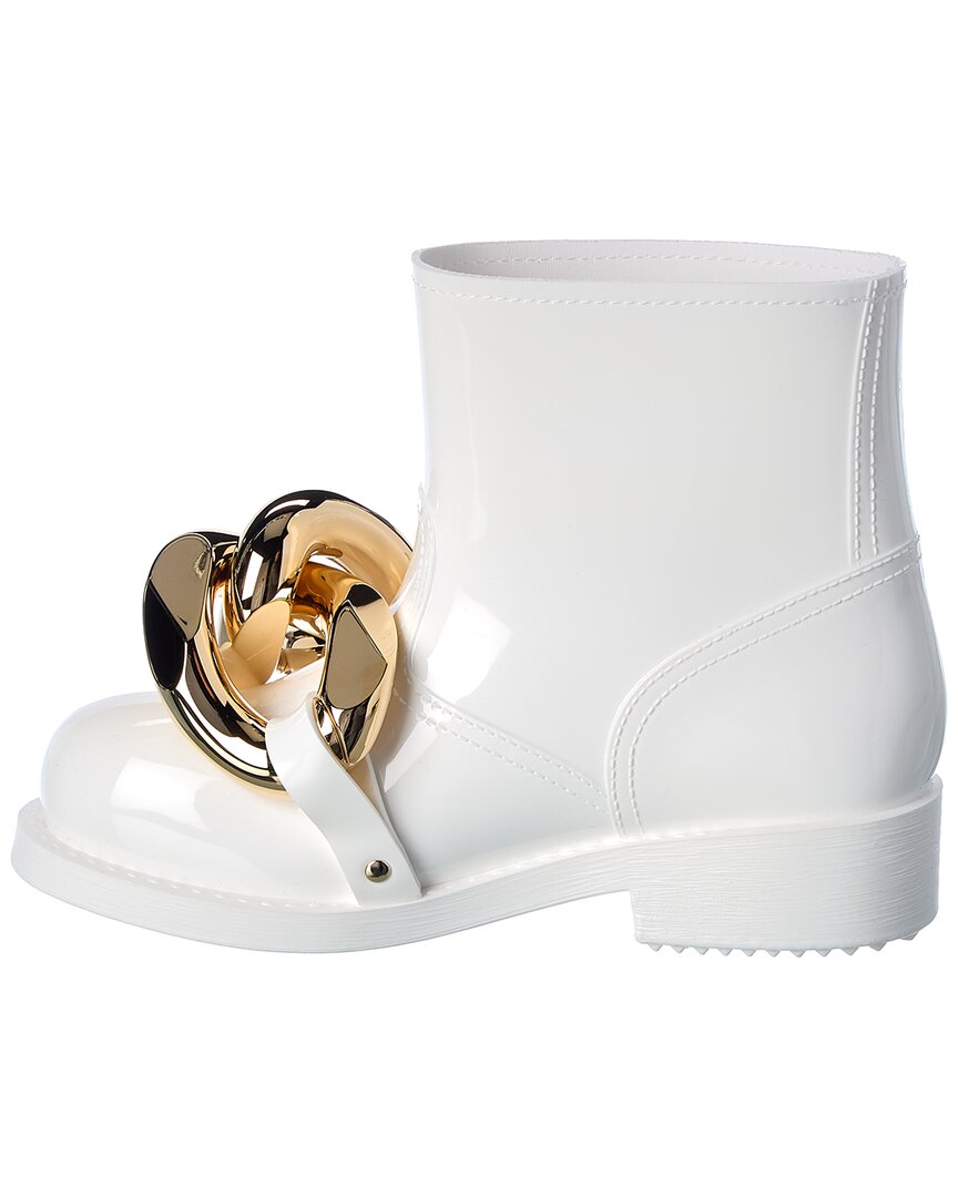 Jw Anderson Chain Rubber Boot, 36, White