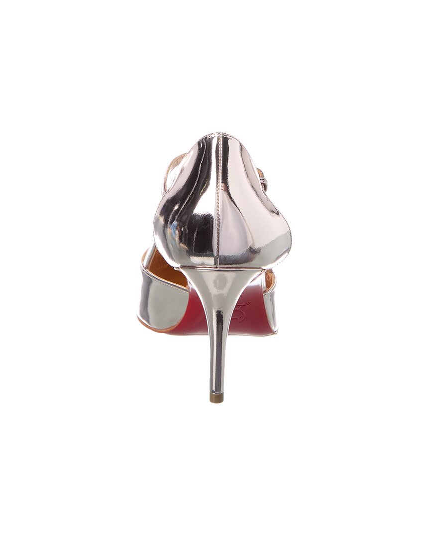 Christian Louboutin Miss Z Strap 80 Leather Slingback Pump