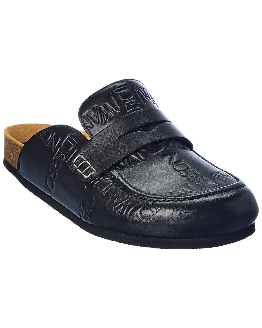 Jw Anderson Logo Leather Mule Black 35