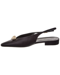 Lanvin Swing Melodie Leather Slingback Flat