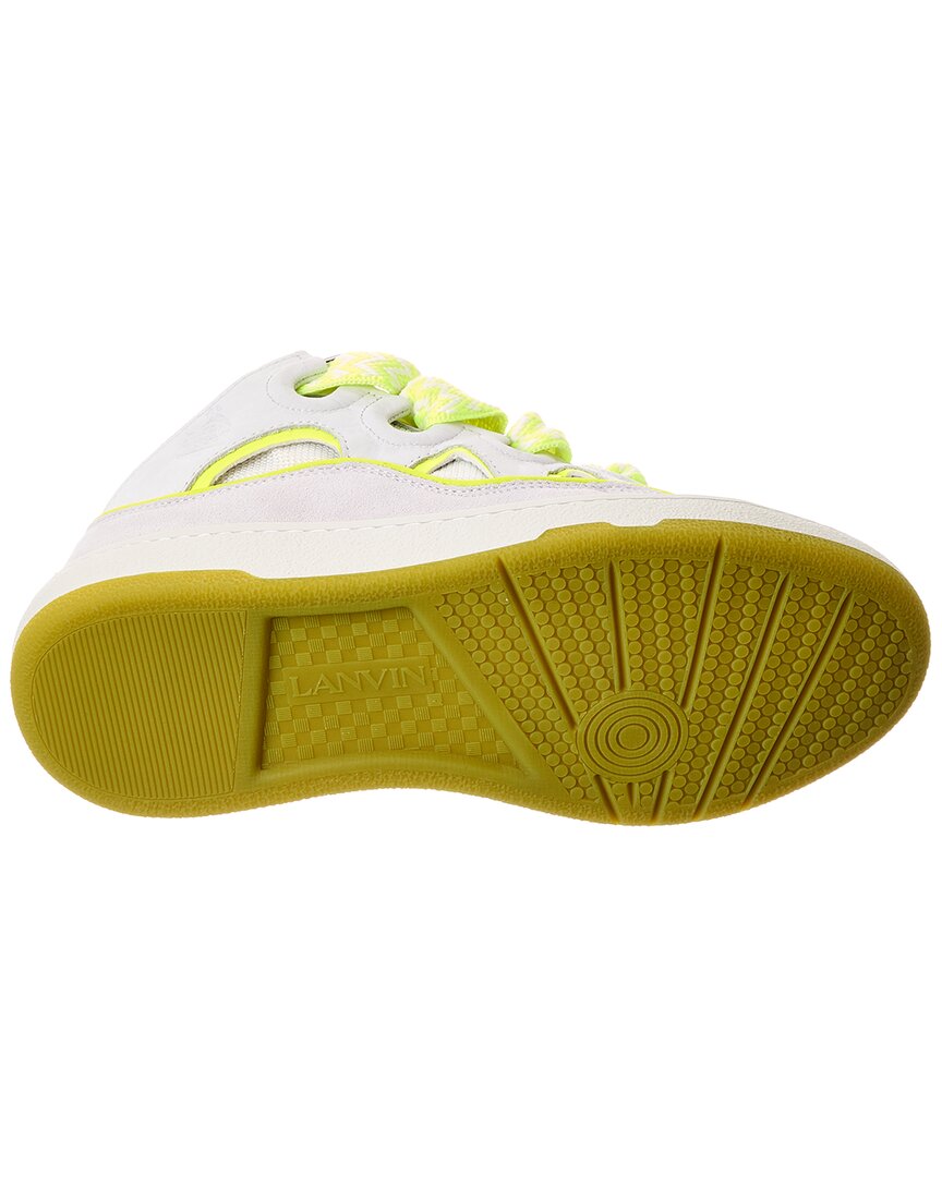 Lanvin Curb Leather & Mesh Sneaker