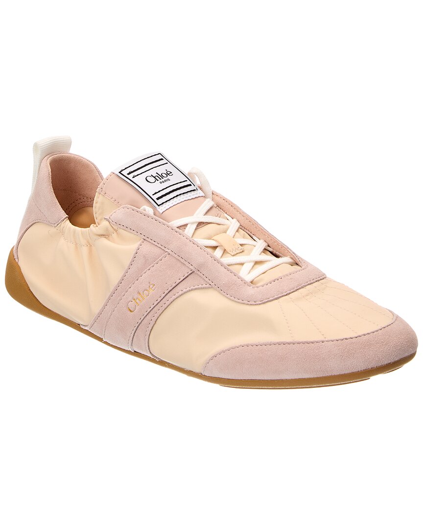 Chloé Kick Nylon & Suede Sneaker