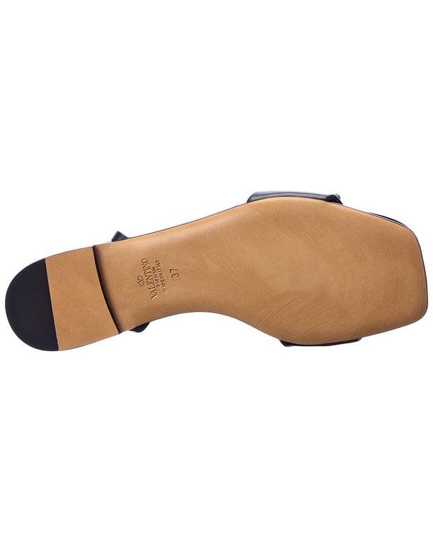 Valentino One Stud Leather Sandal