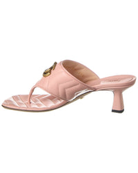 Gucci Double G Thong Leather Sandal