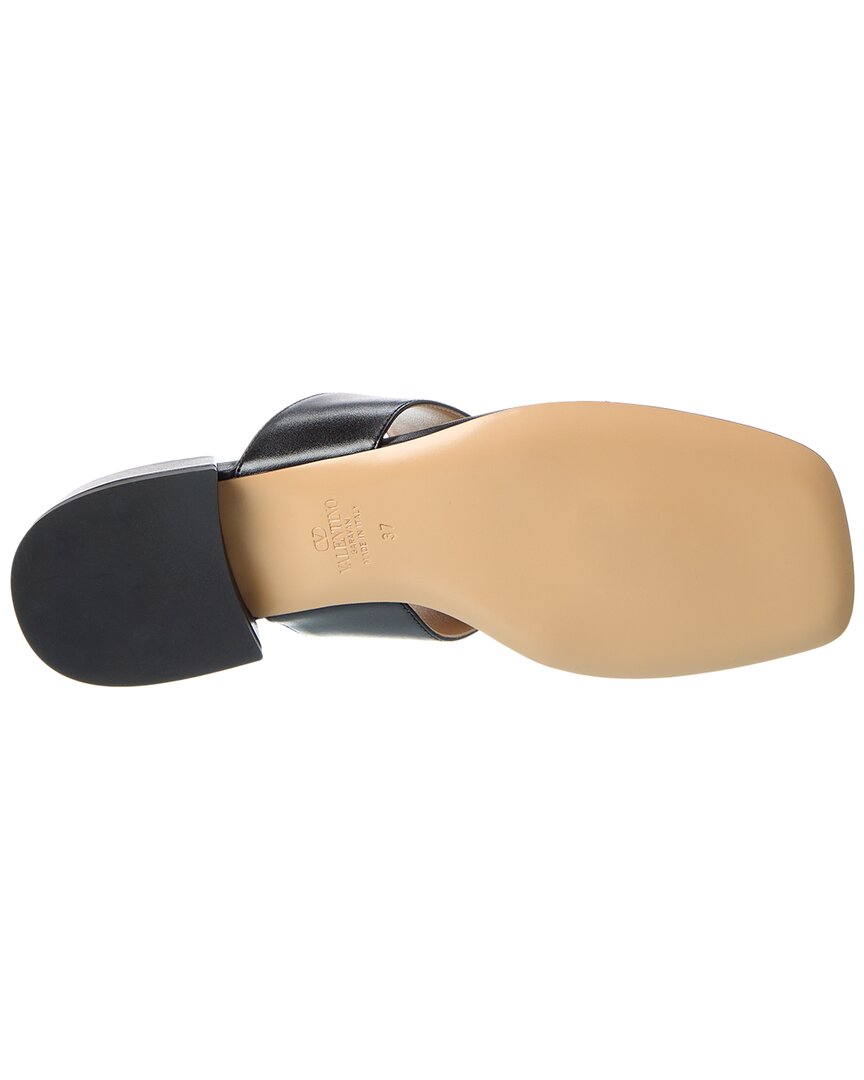 Valentino Vlogo Signature Leather Sandal