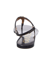 Gucci Gucci Web Interlocking G Gg Canvas & Leather Sandal