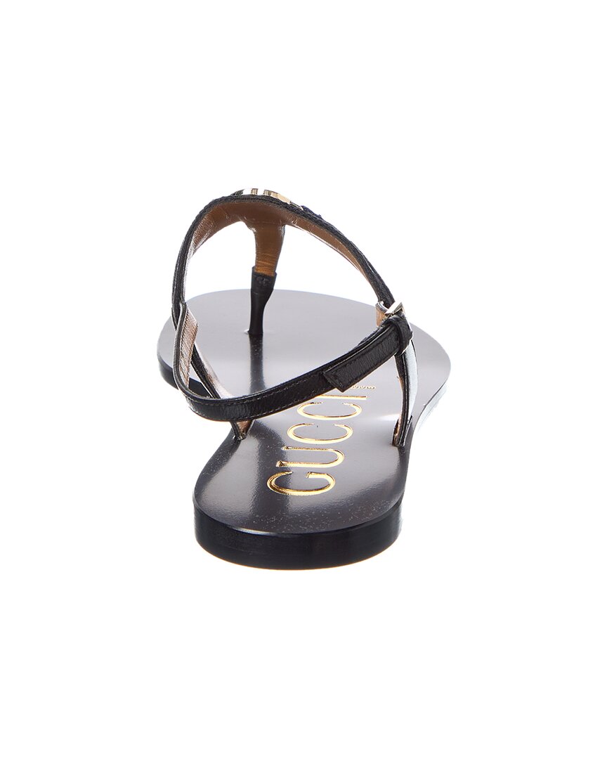Gucci Gucci Web Interlocking G Gg Canvas & Leather Sandal