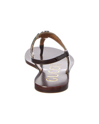 Gucci Web Interlocking G Gg Canvas & Leather Sandal