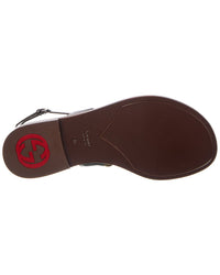 Gucci Web Interlocking G Gg Canvas & Leather Sandal
