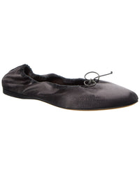 The Row Awar Silk Ballet Flat Grey Multi