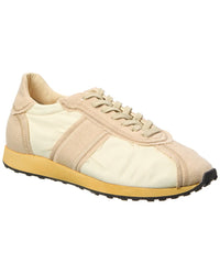The Row Mica Cashmere & Nylon Sneaker Beige
