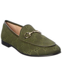 Gucci Jordaan Horsebit Gg Supreme Canvas Loafer