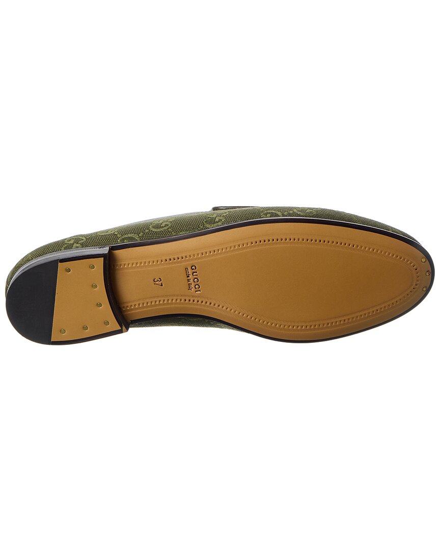 Gucci Jordaan Horsebit Gg Supreme Canvas Loafer
