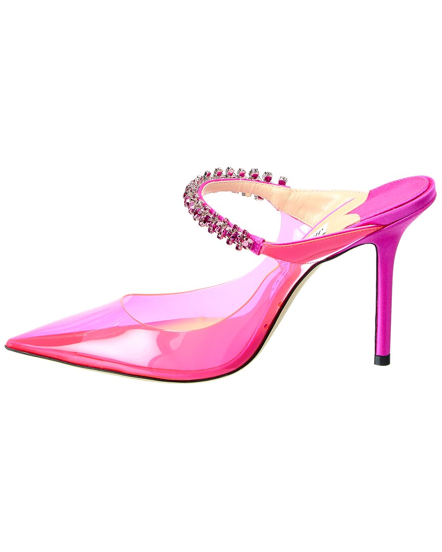 Jimmy Choo Bing 100 Plexi & Satin Pump