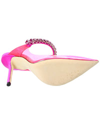 Jimmy Choo Bing 100 Plexi & Satin Pump