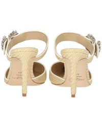 Jimmy Choo Dyana 85 Raffia Mule
