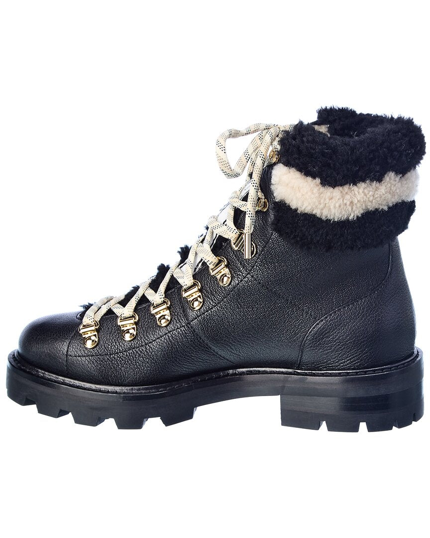 Jimmy Choo Eshe Leather & Shearling Boot
