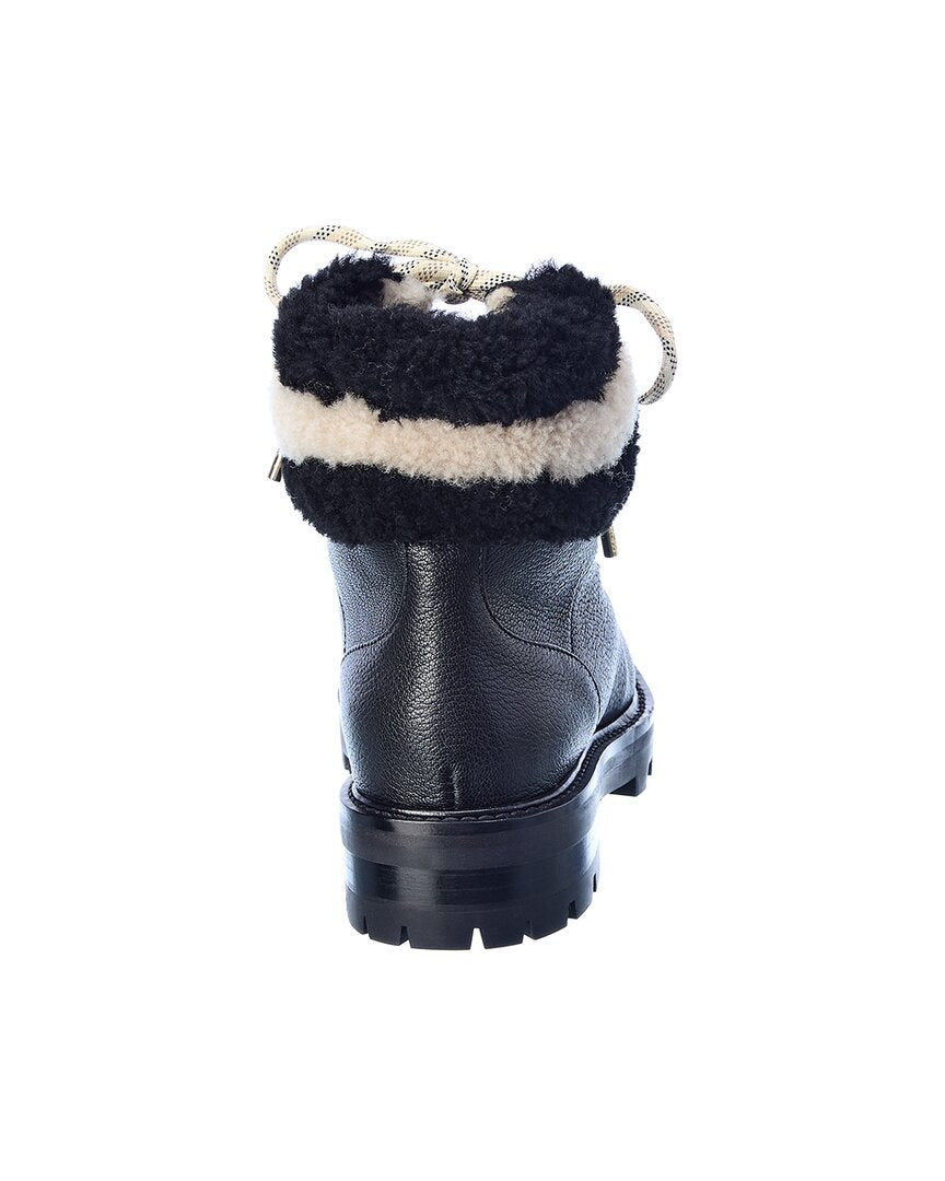 Jimmy Choo Eshe Leather & Shearling Boot