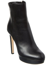 Jimmy Choo Maggie 115 Leather Bootie Black