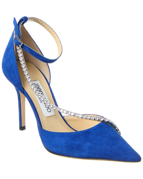 Jimmy Choo Talika 85 Suede Pump – Bluefly