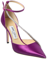 Jimmy Choo Talika 85 Satin Pump Pink