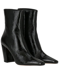 Jimmy Choo Zadie 85 Leather Bootie 36 Black