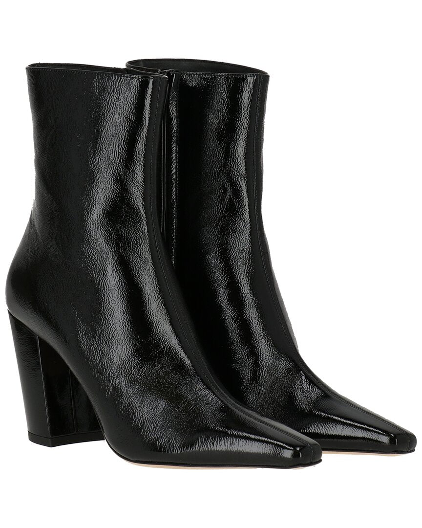 Jimmy Choo Zadie 85 Leather Bootie 36 Black