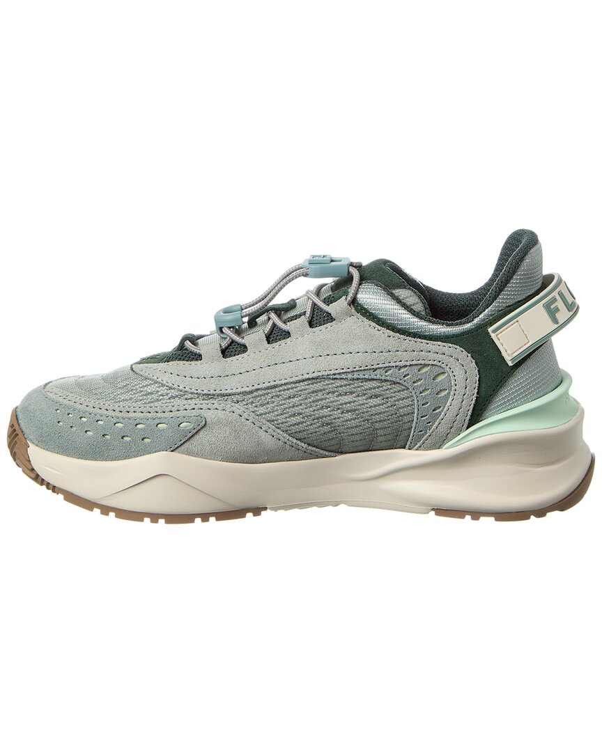 スニーカー Fendi Fendi Flow Sneakers In Mesh And Suede Fendi Flow Fabric Black | Fendi