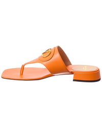 Valentino Vlogo Signature Leather Sandal