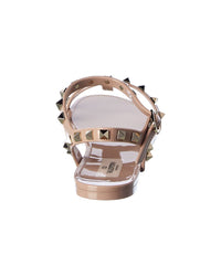 Valentino Valentino Rockstud Caged Rubber Sandal