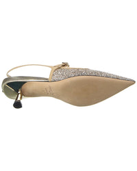 Jimmy Choo Jimmy Choo Didi 45 Glitter & Leather Slingback Pump