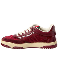 Gucci Gucci Re-Web Gg Canvas & Leather Sneaker