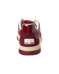 Gucci Gucci Re-Web Gg Canvas & Leather Sneaker
