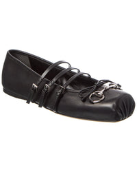 Gucci Horsebit Leather Flat