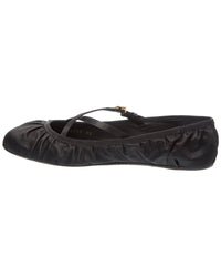 Dolce & Gabbana Logo Satin Flat