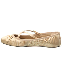 Dolce & Gabbana Logo Satin Flat