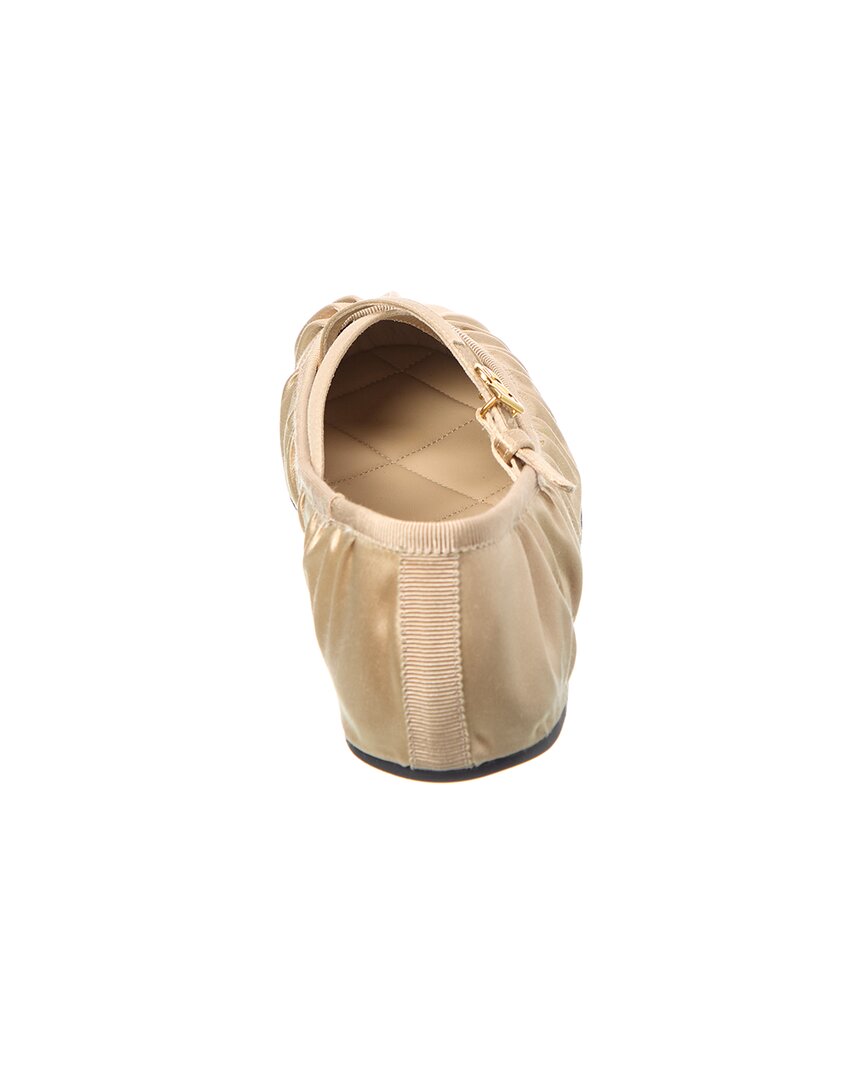 Dolce & Gabbana Logo Satin Flat