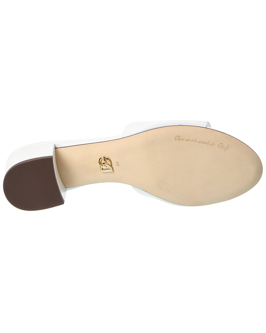 Dolce & Gabbana Dg Logo Leather Mule
