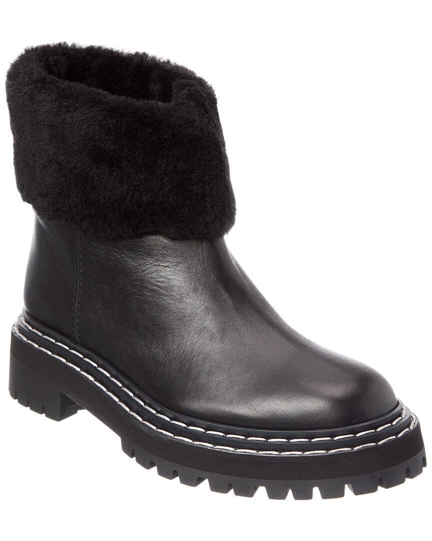 Proenza Schouler Leather & Shearling Boot