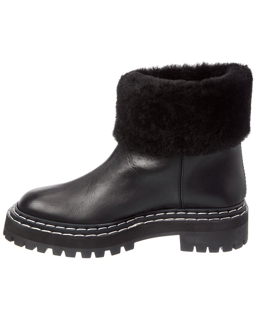 Proenza Schouler Leather & Shearling Boot