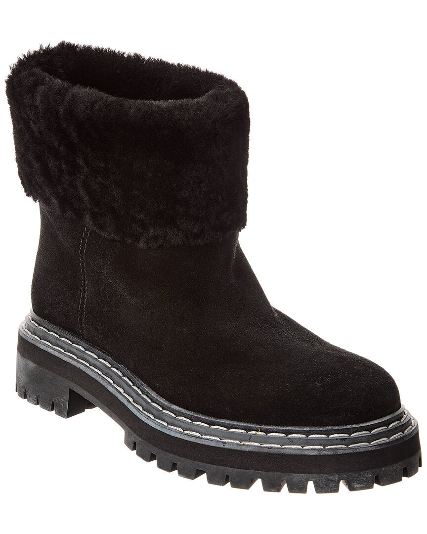 Proenza Schouler Suede & Shearling Boot