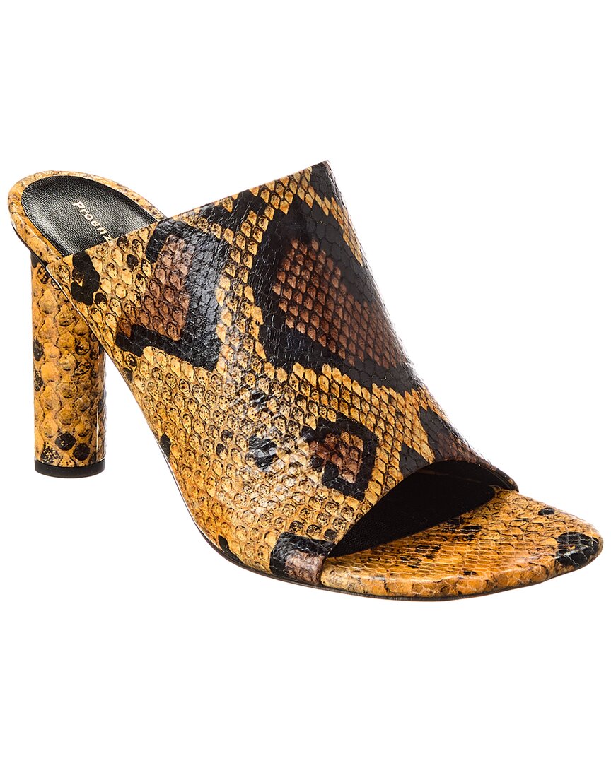 Proenza Schouler Python-Embossed Leather Sandal