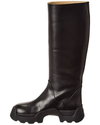 Proenza Schouler Stomp Leather Knee-High Boot