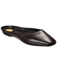Saint Laurent Lido Leather Flat 38 Black