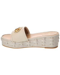 Valentino Valentino Vlogo 60 Grainy Leather Platform Sandal