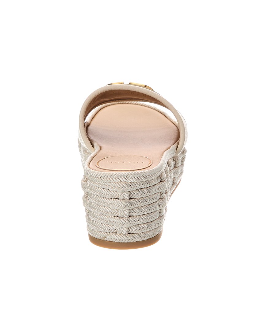 Valentino Valentino Vlogo 60 Grainy Leather Platform Sandal