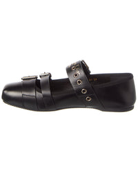 Dior Punk Leather Ballerina Flat