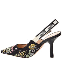 Dior Dior J'adior Canvas & Leather Slingback Pump
