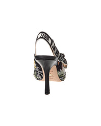 Dior Dior J'adior Canvas & Leather Slingback Pump